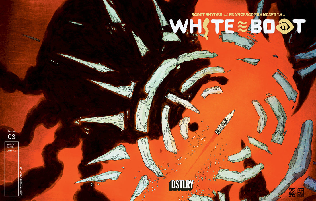WHITE BOAT #3 CVR F GIUSEPPE CAMUNCOLI VARIANT