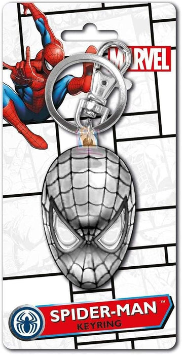 Spider-Man Head Pewter Key Chain