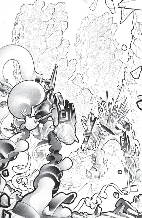 FACELESS AND THE FAMILY MAZE OF THE MECHANICAL ALIENS #2 CVR C INC 1:10 MATT LESNIEWSKI B&W VAR