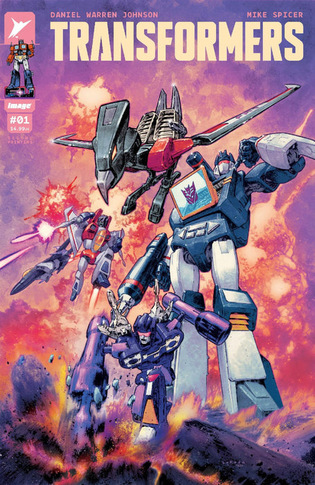 TRANSFORMERS #1 Second Printing Cover D by Lewis LaRosa (Decepticons)