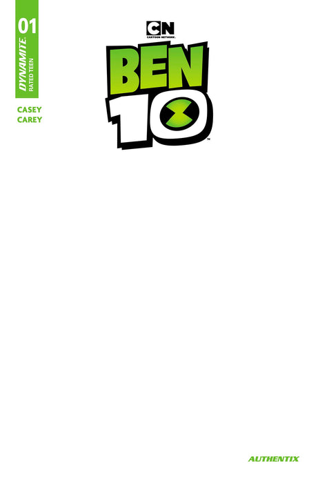 BEN 10 #1 2ND PRINTING CVR C BLANK