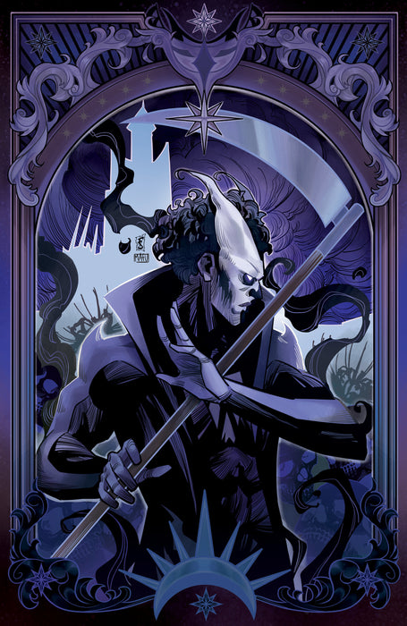 Valiant Beyond: Tales of the Shadowman Finale--Darque Legacy Variant B (Sabbatini Full Art Tarot Variant)