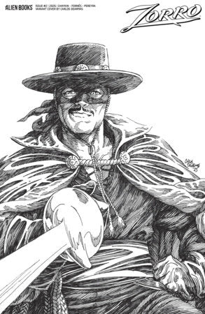Zorro #2 Variant D (Dearmas B&W)