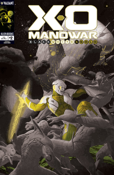X-O Manowar: Black, White & Gold #2 Variant B (Ribic Black, White & Gold Variant)