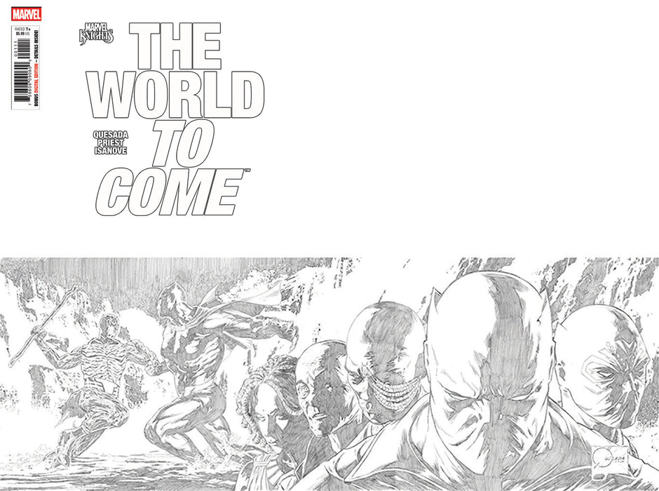 MARVEL KNIGHTS: THE WORLD TO COME #1 1:25 JOE QUESADA RATIO VIRGIN 2ND PRINTING VARIANT