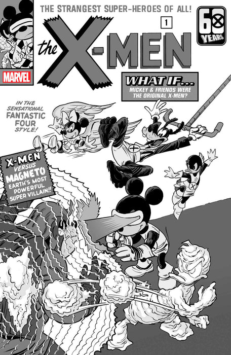 AMAZING SPIDER-MAN #43 1:100 LORENZO PASTROVICCHIO DISNEY WHAT IF? BLACK AND WHITE VARIANT [GW]