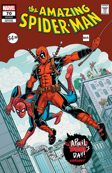 AMAZING SPIDER-MAN #70 BRENT SCHOONOVER APRIL POOL'S DAY VARIANT