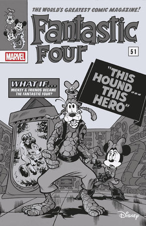 FANTASTIC FOUR (2022) #29 1:100 PAOLO MOTTURA BLACK AND WHITE DISNEY WHAT IF? FANTASTIC FOUR HOMAGE VARIANT [DOOM]