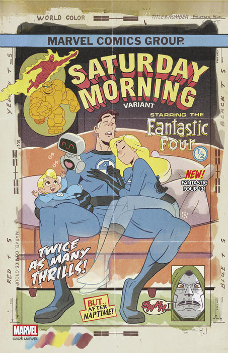FANTASTIC FOUR (2022) #31 SEAN GALLOWAY SATURDAY MORNING VARIANT [DOOM]