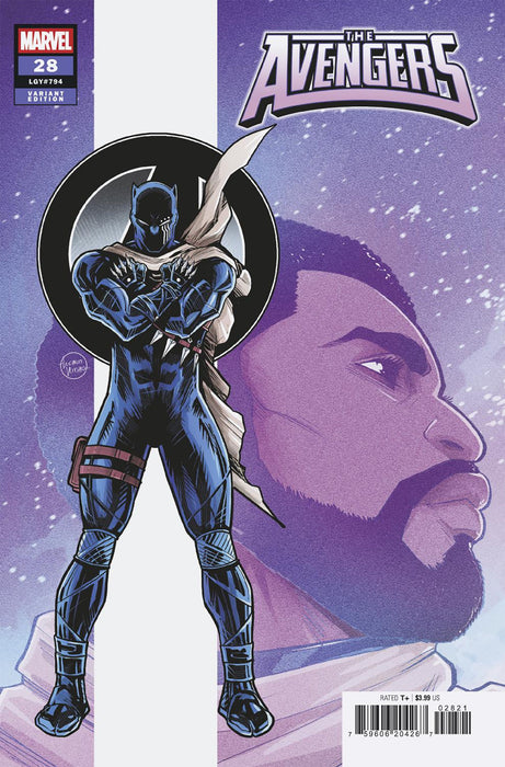 AVENGERS #28 LUCIANO VECCHIO BLACK PANTHER VARIANT [DOOM]