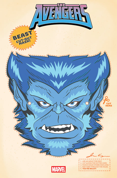 AVENGERS (2023) #30 RETRO HALLOWEEN MASK VARIANT