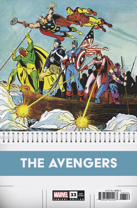 AVENGERS (2023) #33 1:50 JIM MOONEY BICENTENNIAL CALENDAR HIDDEN GEM VARIANT