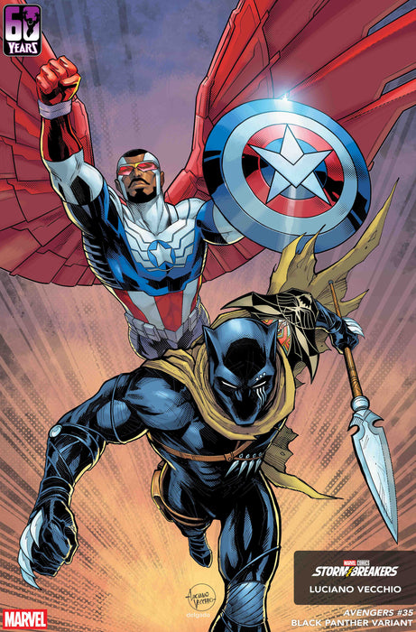 AVENGERS (2023) #35 LUCIANO VECCHIO BLACK PANTHER VARIANT