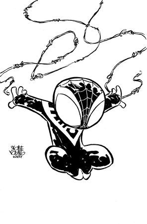MILES MORALES: SPIDER-MAN #21 1:50 SKOTTIE YOUNG'S BIG MARVEL VIRGIN SKETCH VARIANT [BH]