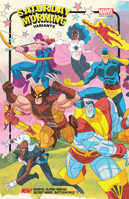 MARVEL SUPER HEROES SECRET WARS: BATTLEWORLD #1 SEAN GALLOWAY SATURDAY MORNING VARIANT