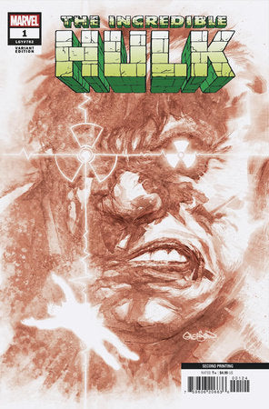 INCREDIBLE HULK (2023) #1 PATRICK GLEASON 2ND PRINTING RATIO VARIANT[1:25]