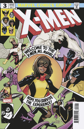 MS. MARVEL: THE NEW MUTANT #3 TERRY DODSON TEAM HOMAGE VARIANT