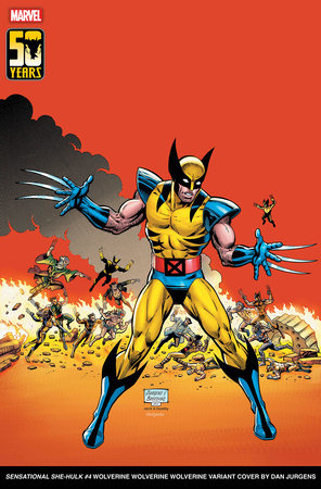 SENSATIONAL SHE-HULK #4 DAN JURGENS WOLVERINE WOLVERINE WOLVERINE VARIANT