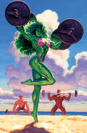 SENSATIONAL SHE-HULK #5 1:50 GREG AND TIM HILDEBRANDT SHE-HULK MARVEL MASTERPIECES III VIRGIN VARIANT