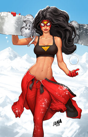 SPIDER-WOMAN #2 1:100 DAVID NAKAYAMA SKI CHALET VIRGIN VARIANT [GW]