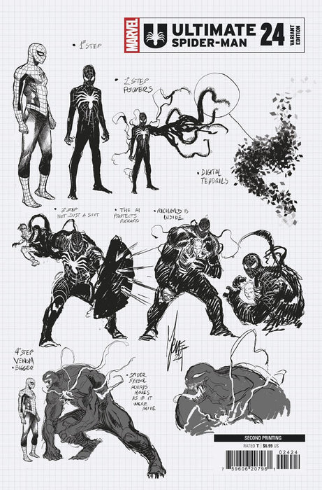 ULTIMATE SPIDER-MAN #24 1:25 MARCO CHECCHETTO RATIO DESIGN 2ND PRINTING VARIANT