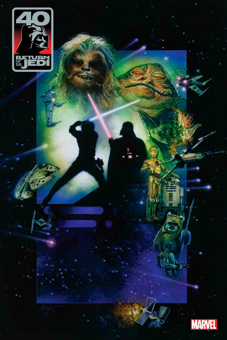 STAR WARS: RETURN OF THE JEDI - THE #40TH ANNIVERSARY COVERS BY CHRIS SPROUSE #1 MOVIE POSTER VARIANT