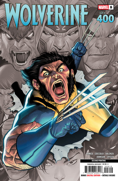 WOLVERINE #8 MARTIN COCCOLO 2ND PRINTING VARIANT