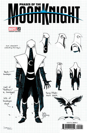 PHASES OF THE MOON KNIGHT #2 DECLAN SHALVEY DESIGN VARIANT