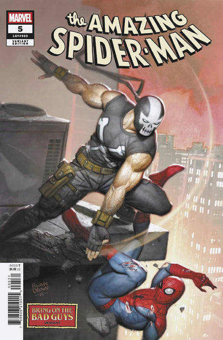 AMAZING SPIDER-MAN (2025) #5 RYAN BROWN BRING ON THE BAD GUYS VARIANT