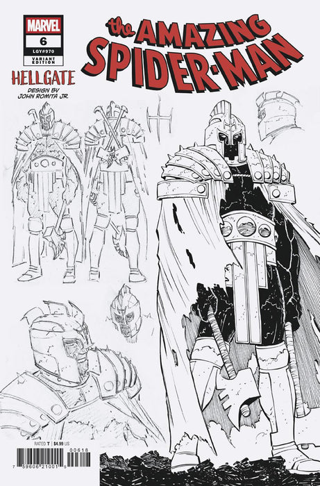 AMAZING SPIDER-MAN (2025) #6 1:10 JOHN ROMITA JR. DESIGN VARIANT