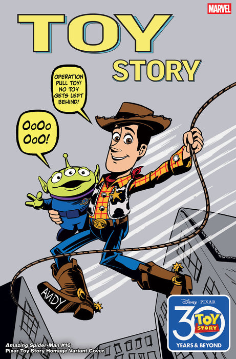 AMAZING SPIDER-MAN (2025) #16 MARCO FORCELLONI PIXAR TOY STORY HOMAGE VARIANT