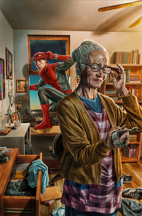 AMAZING SPIDER-MAN (2025) #35 1:100 LEE BERMEJO AMAZING VISIONS VIRGIN VARIANT