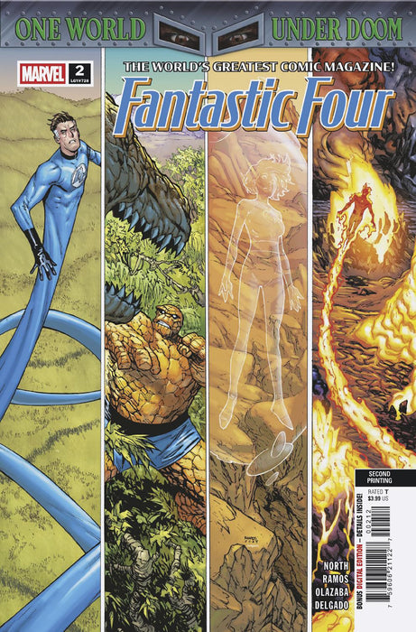 FANTASTIC FOUR (2025) #2 HUMBERTO RAMOS 2ND PRINTING VARIANT [DOOM]