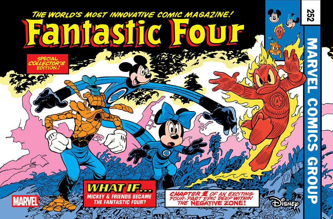 FANTASTIC FOUR (2025) #4 ANDREA FRECCERO DISNEY WHAT IF? FANTASTIC FOUR HOMAGE VARIANT
