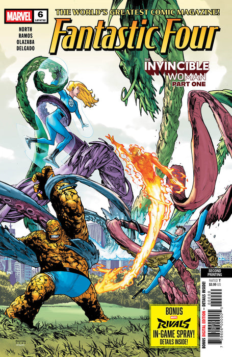 FANTASTIC FOUR (2025) #6 HUMBERTO RAMOS 2ND PRINTING VARIANT