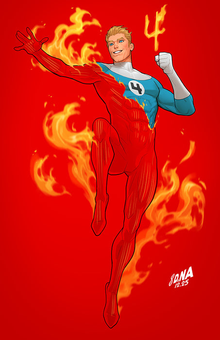 FANTASTIC FOUR (2025) #8 1:50 DAVID NAKAYAMA COLOR BLOCK RED VIRGIN VARIANT