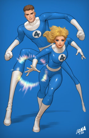 FANTASTIC FOUR (2025) #14 1:50 DAVID NAKAYAMA COLOR BLOCK BLUE VIRGIN VARIANT