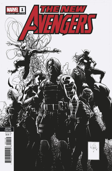 NEW AVENGERS #1 1:25 WHILCE PORTACIO RATIO 2ND PRINTING VARIANT