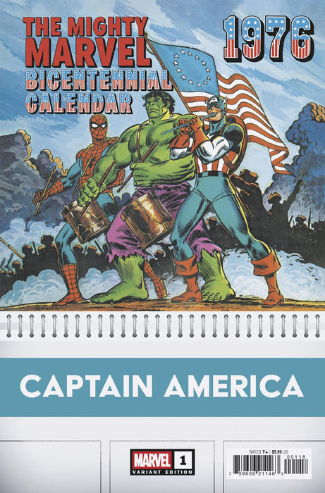 CAPTAIN AMERICA (2025) #1 1:50 JOHN ROMITA SR. BICENTENNIAL CALENDAR HIDDEN GEM VARIANT