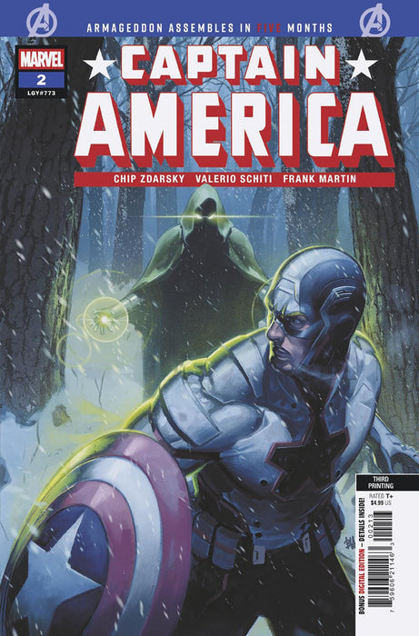 CAPTAIN AMERICA (2025) #2 BEN HARVEY 3RD PRINTING VARIANT