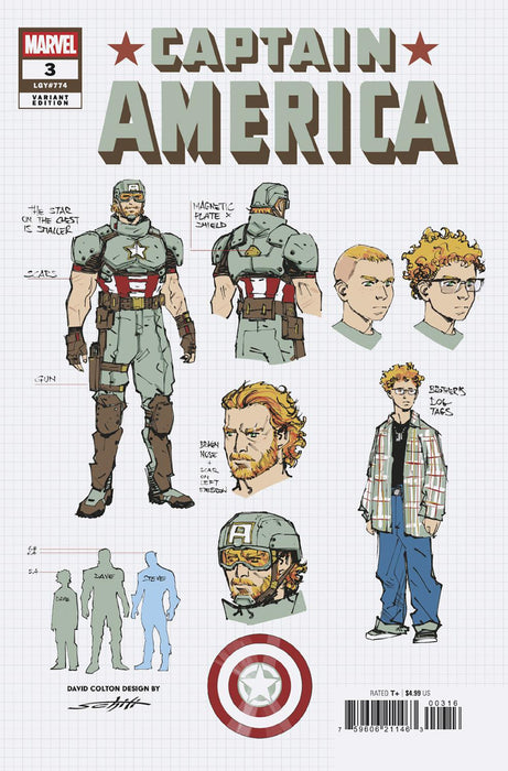 CAPTAIN AMERICA (2025) #3 1:10 VALERIO SCHITI DESIGN VARIANT