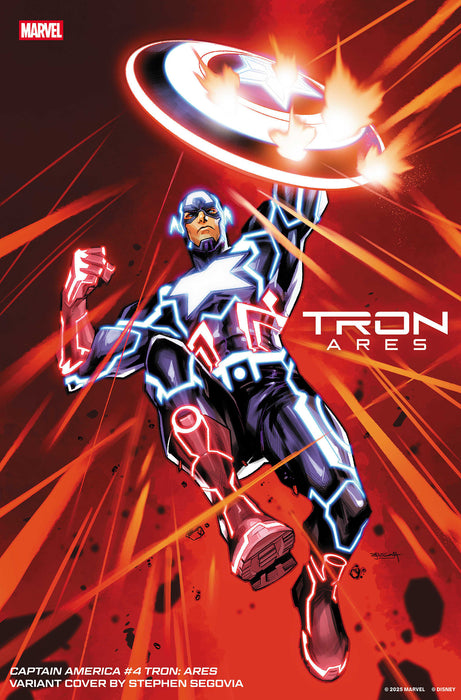 CAPTAIN AMERICA (2025) #4 STEPHEN SEGOVIA TRON: ARES VARIANT