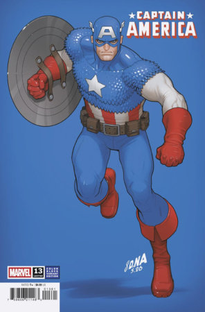 CAPTAIN AMERICA (2025) #13 DAVID NAKAYAMA COLOR BLOCK BLUE VARIANT [ARM]