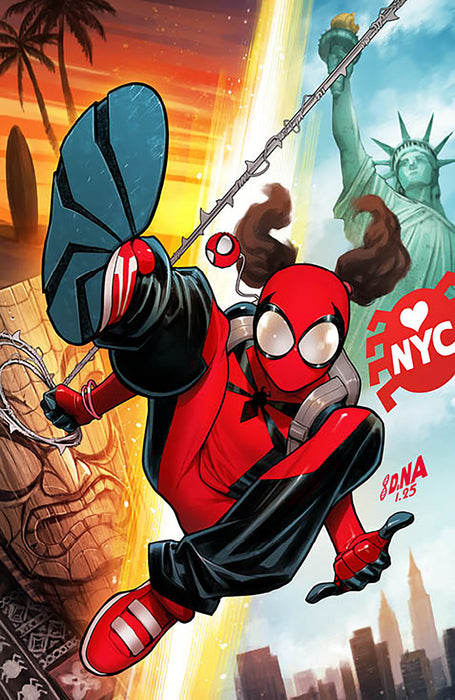 SPIDER-GIRL #1 1:25 DAVID NAKAYAMA RATIO VIRGIN 2ND PRINTING VARIANT