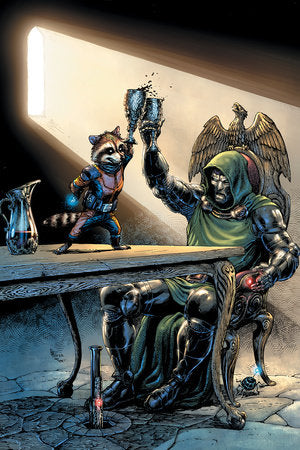 DOCTOR DOOM & ROCKET RACCOON #1 1:100 GARY FRANK VIRGIN VARIANT