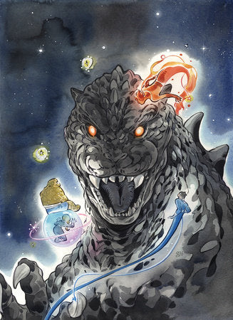 GODZILLA VS. FANTASTIC FOUR #1 1:100 PEACH MOMOKO VIRGIN VARIANT