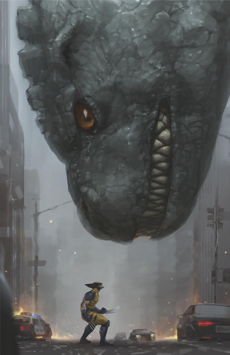 GODZILLA DESTROYS THE MARVEL UNIVERSE #3 1:100 JEEHYUNG LEE VIRGIN VARIANT
