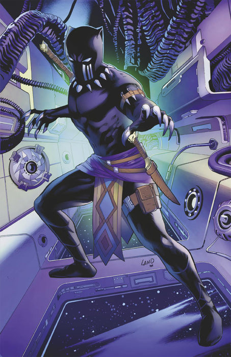 BLACK PANTHER: INTERGALACTIC #1 1:100 GREG LAND BLACK PANTHER VIRGIN VARIANT