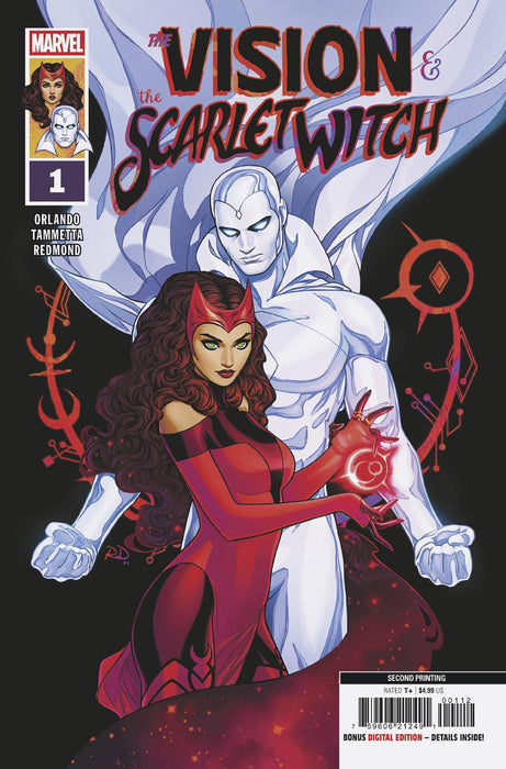 THE VISION & THE SCARLET WITCH #1 (RUSSELL DAUTERMAN 2ND PRINTING VARIANT