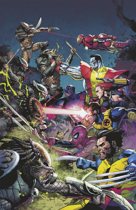 PREDATOR KILLS THE MARVEL UNIVERSE #2 1:100 LEINIL YU VIRGIN VARIANT